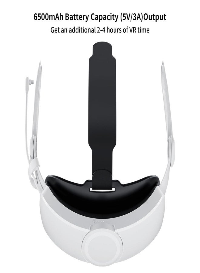 ANNAPRO Head Strap for Meta/Oculus Quest 2, Replacement Strap for Oculus Quest 2 Elite Strap Adjustable Headstrap Accessories Set with Lens Cover & Cleaning Pen for Enhanced Comfort in VR - Image 2