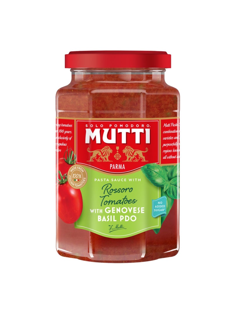 Mutti صلصة المعكرونة روسورو بالطماطم مع ريحان جنوة PDO - Image 1