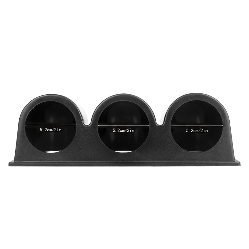 Triple Gauge Holder: 2In 52Mm Diameter, High Quality Durable Plastic, Firm Grip - Secure Platform Fix, Automobile Gauges for Automotive Use - Image 3