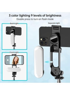 Uwals Stable Selfie Stick Tripod with Fill Light, 110cm Extendable Selfie Stick with Wireless Remote and Tripod Stand 360 Rotation for iPhone, Samsung and Smartphone  - Image 3