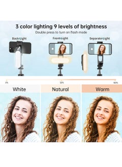 Uwals Stable Selfie Stick Tripod with Fill Light, 110cm Extendable Selfie Stick with Wireless Remote and Tripod Stand 360 Rotation for iPhone, Samsung and Smartphone  - Image 2