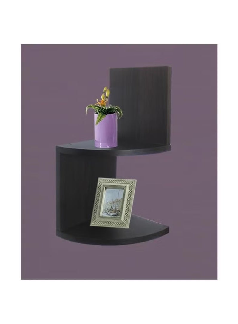 Green Tiger Floating Corner Wall Shelf for Bedroom and Living Room