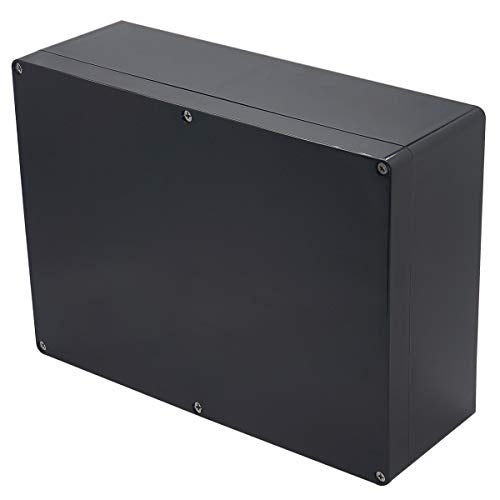 Otdorpatio Project Box IP65 Waterproof Junction Box ABS Plastic Black Electrical Boxes DIY Electronic Project Case Power Enclosure 11.42x8.27x3.94 inch (290x210x100 mm) - Image 1
