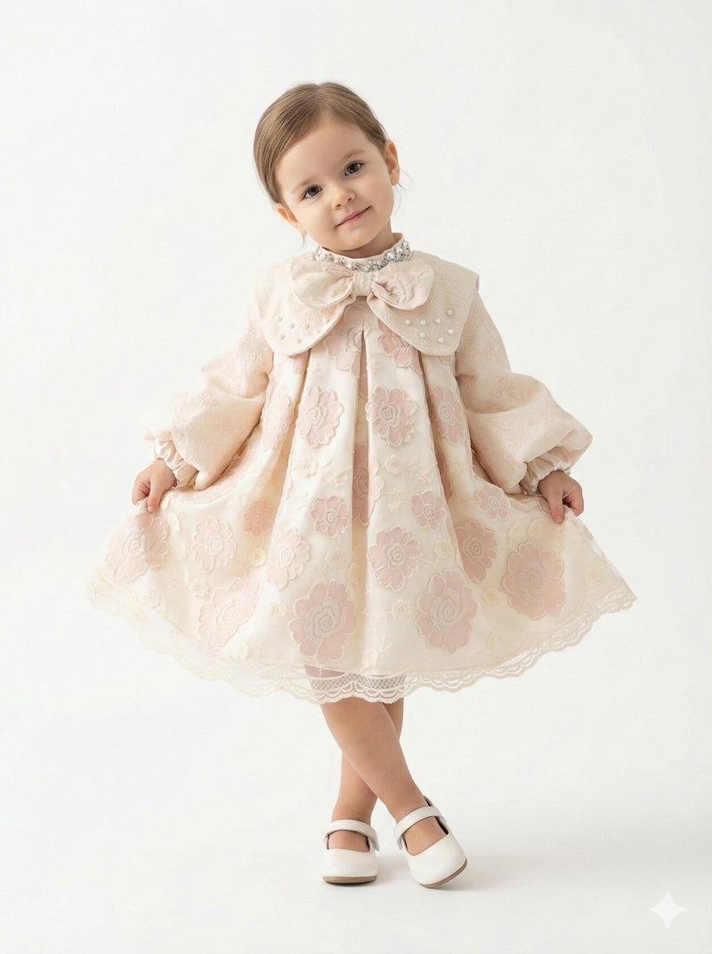 bravokids فستان بناتي، للأعمار من 7 إلى 11 سنة، مقاس 3713 - Image 1