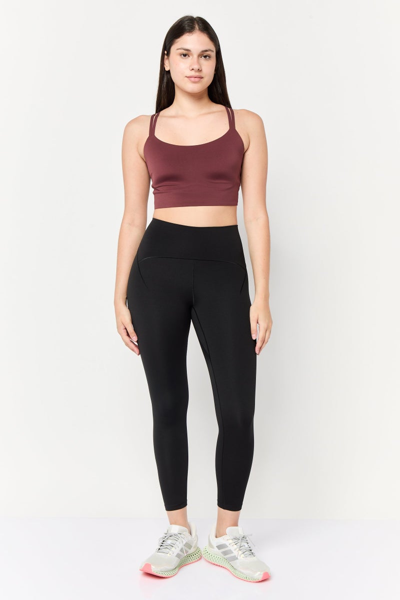 Adidas Women 7/8 Style Tight Fit Training Leggings, Black  - Image 2
