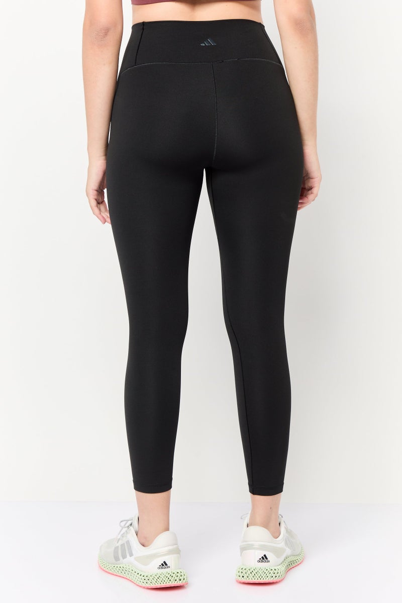 Adidas Women 7/8 Style Tight Fit Training Leggings, Black  - Image 4