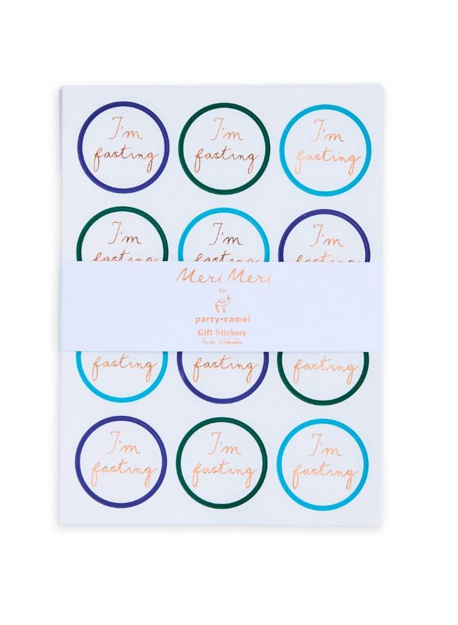 Party Camel "I'M FASTING" Stickers - Image 2
