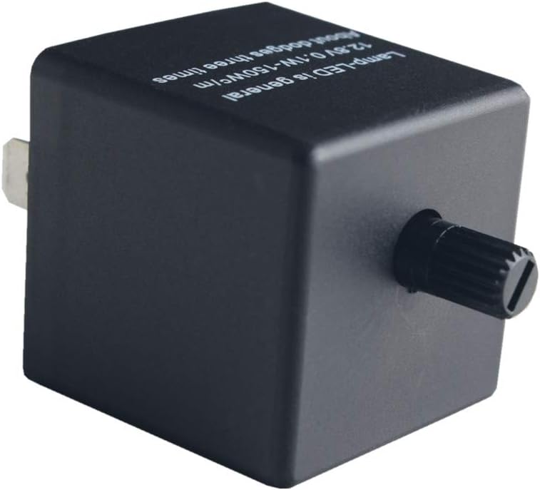 DEWHEL 1 pc 3-Pin CF-13 CF13 EP34 Electronic Flasher Relay Fix w/Speed Adjustable Function for LED Turn Signal Light Bulbs Resolve Rapid Quick Flash Issue - Image 2