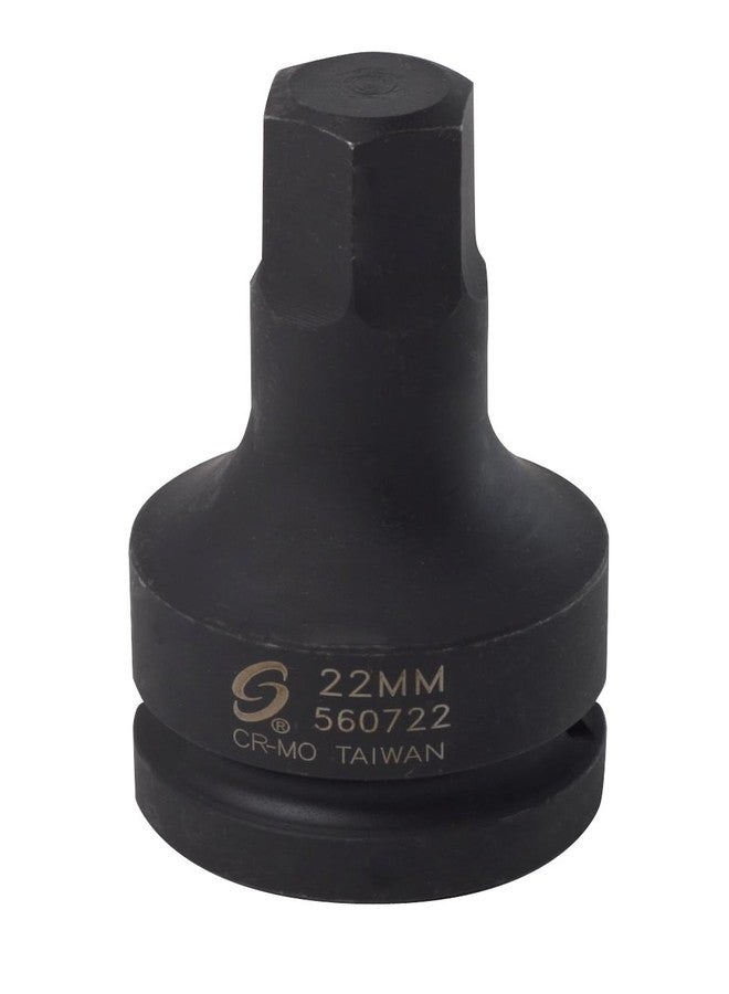 SUNEX TOOLS 560722 1-Inch Drive 22mm Hex Driver Socket