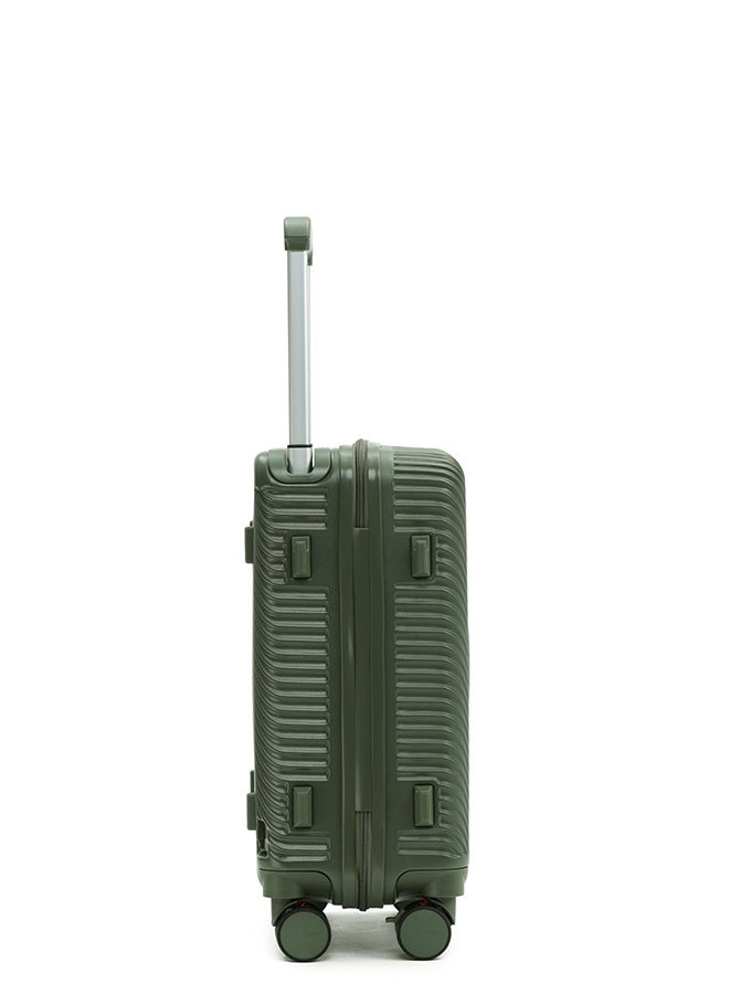 LIGHTGO 7655 ABS mix PC Suitcase check in luggage 20 inch with TSA travel case Green color - Image 4