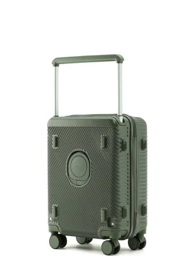 LIGHTGO 7655 ABS mix PC Suitcase check in luggage 20 inch with TSA travel case Green color - Image 5