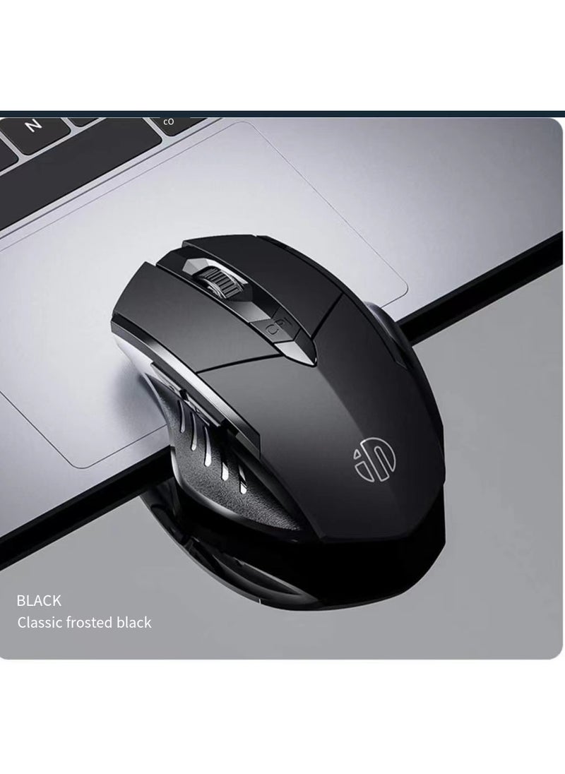 inphic - Inphic 500.0 mAh Rechargeable Wireless Optical Mouse Black - Image 1