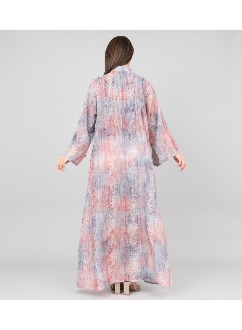 IKKXA Petal Grace Embroidered Jalabiya with Belt - Image 2