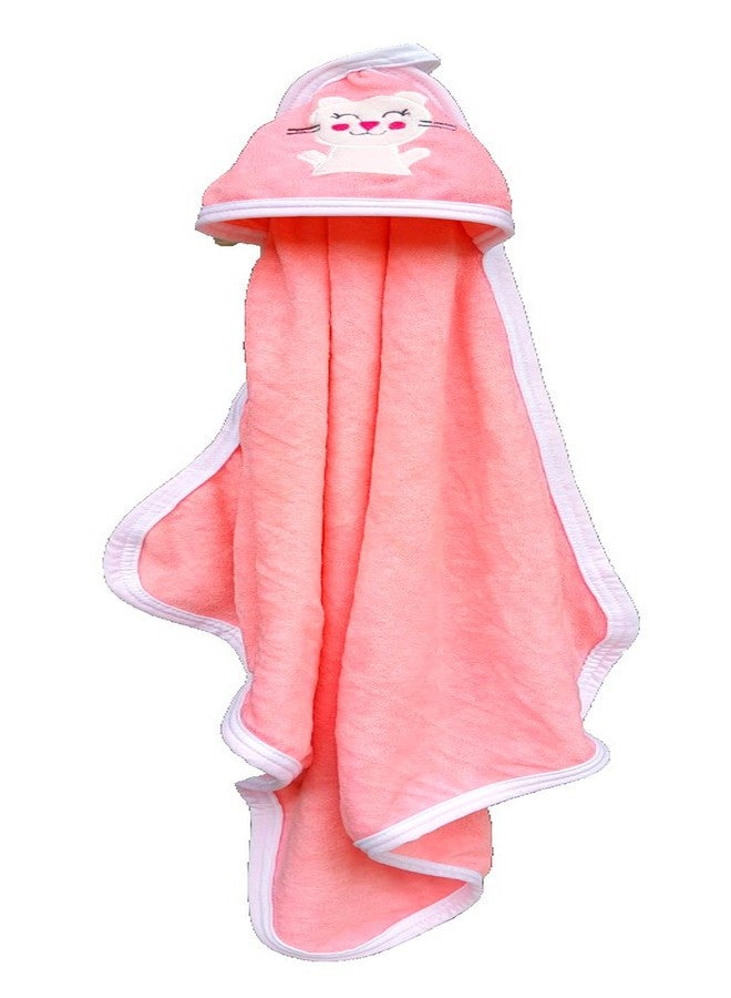 BRANDONN Baby Boy's and Girl's Terry Cotton Baby Bath Towel Cum Baby Wrapper Towel (Blue and Mango, 0-2 Years) - Combo of 2 - Image 2