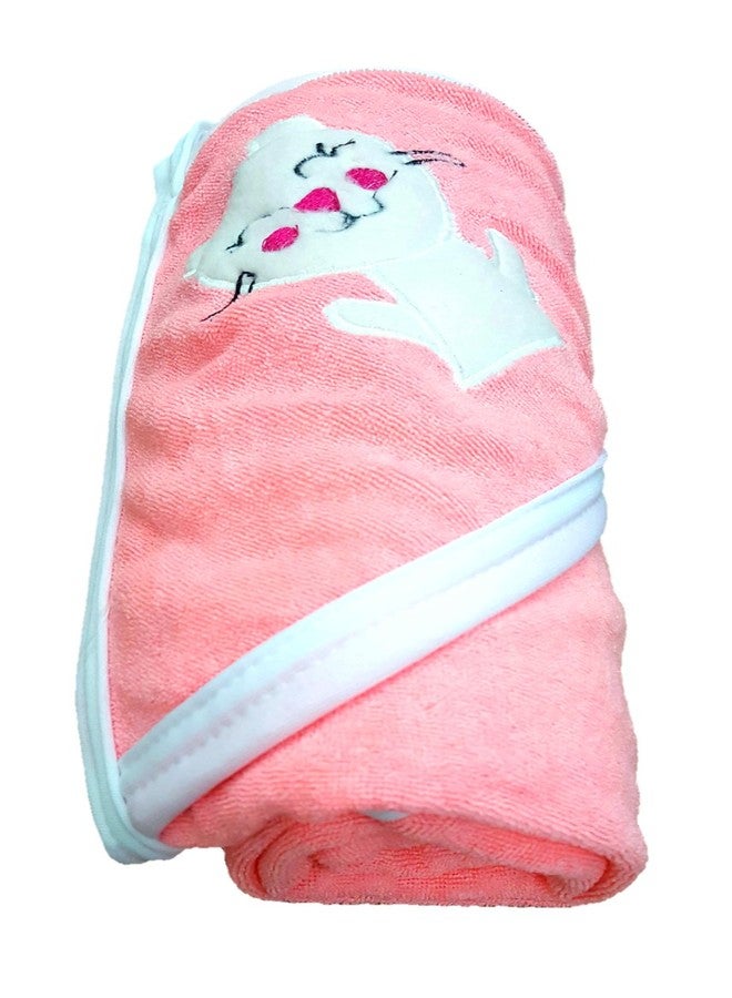 BRANDONN Baby Boy's and Girl's Terry Cotton Baby Bath Towel Cum Baby Wrapper Towel (Blue and Mango, 0-2 Years) - Combo of 2 - Image 3