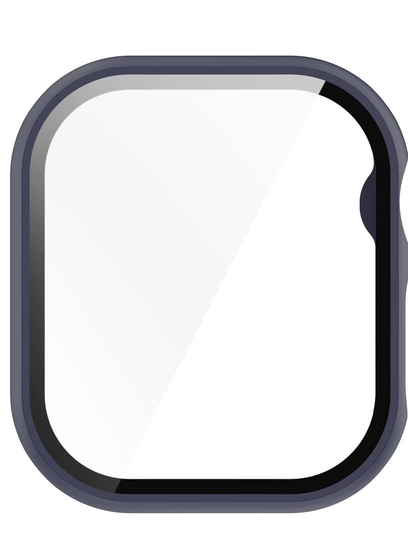 MIGOFAST Case Compatible with Apple Watch Series 10 46mm PC Tempered Film Anti-Fall Anti-Scratch Watch Protective Cover Compatible with Apple Watch Series 10 46mm Dark Blue - Image 5