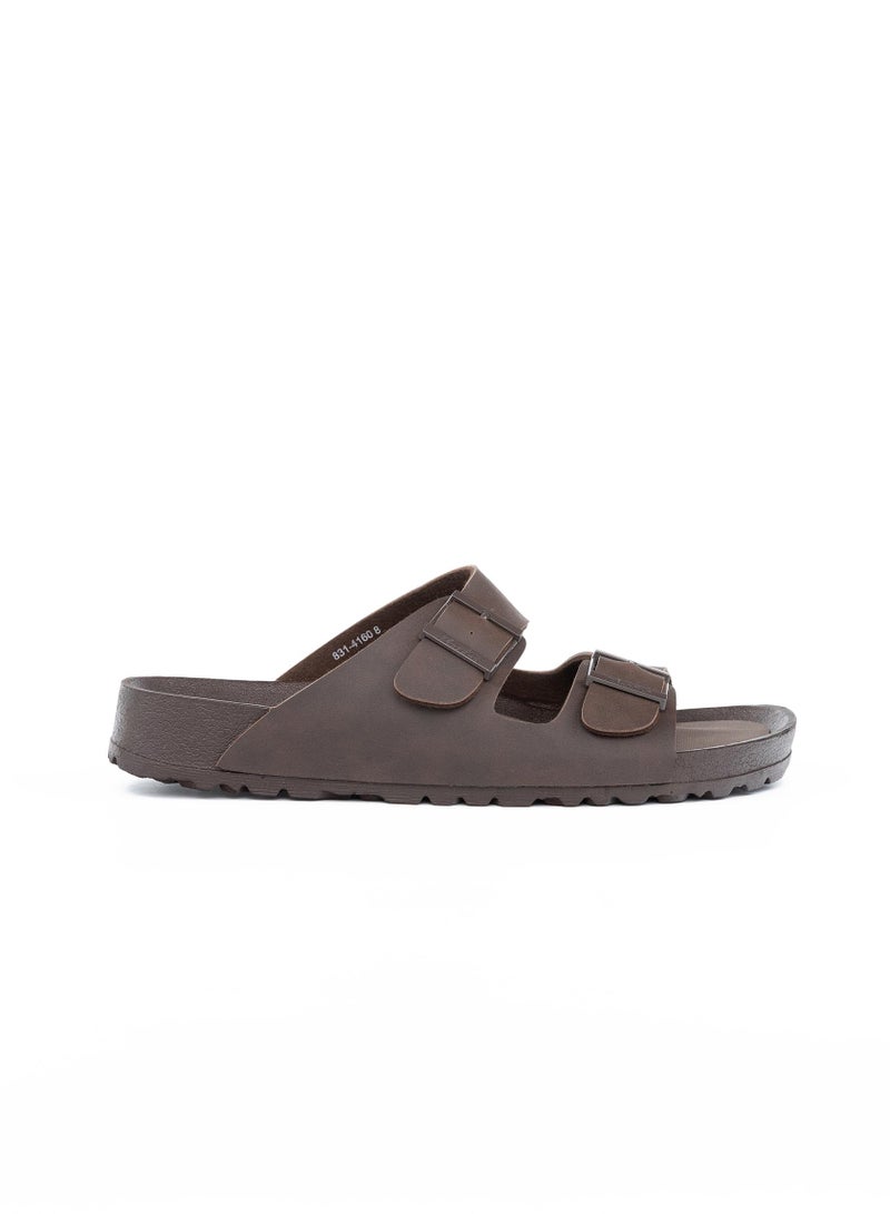 Bata Buckle Details Slip On Sandals - Image 1