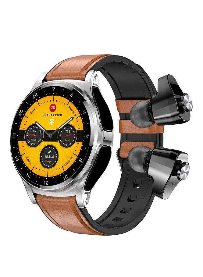 ارواق ساعة ذكية GT66 مع سماعات أذن مقاس 1.39 بوصة لتتبع اللياقة البدنية مع مراقب معدل ضربات القلب والنوم 100+ أوضاع رياضية ساعة رياضية للرجال والنساء - Image 1