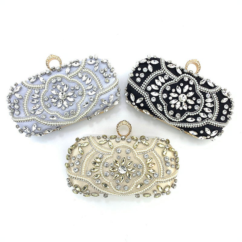 Chaozhou Hengmei Handbag Clutch Evening Bag Handmade Bead Embroidery Bag Sequin Bag Ladies Clutch Evening Bag - Image 5