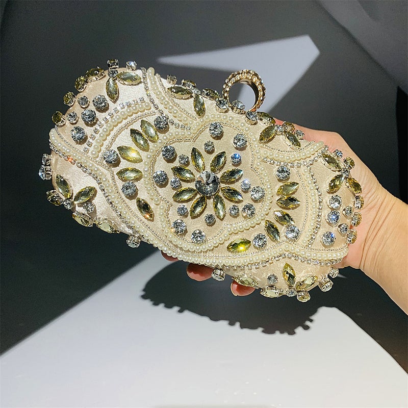 Chaozhou Hengmei Handbag Clutch Evening Bag Handmade Bead Embroidery Bag Sequin Bag Ladies Clutch Evening Bag - Image 2