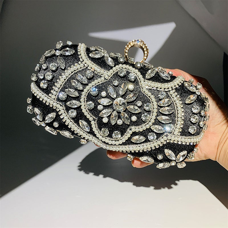 Chaozhou Hengmei Handbag Clutch Evening Bag Handmade Bead Embroidery Bag Sequin Bag Ladies Clutch Evening Bag - Image 4