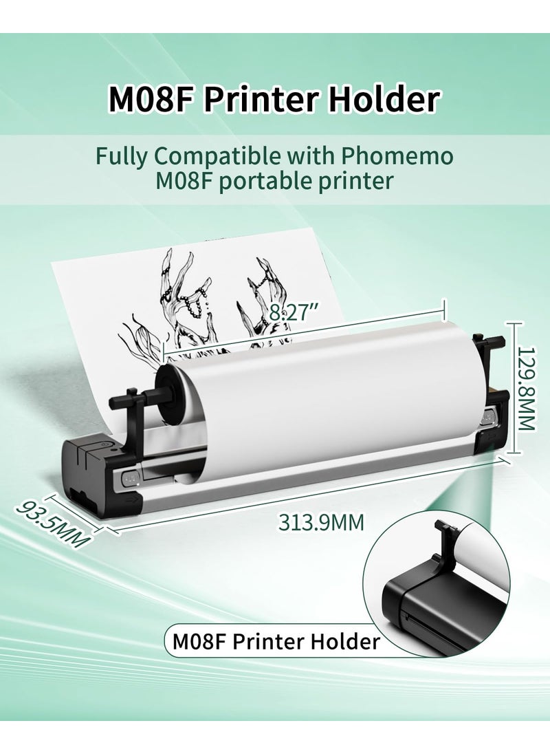 phomemo Phomemo 2 Rolls 8.27"x11.69" Thermal Printer Paper, Quick-Dry A4 Size Thermal Paper Compatible with M08F Portable Thermal Printer  - Image 4