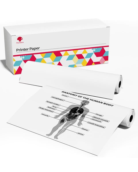 Phomemo 2 Rolls 8.27"x11.69" Thermal Printer Paper, Quick-Dry A4 Size Thermal Paper Compatible with M08F Portable Thermal Printer