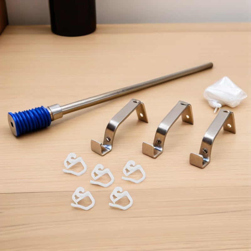 36pcs Curtain Hooks Small Curtain Clips Multi-Purpose Fastener - Heavy Duty Pinch Pleat Drapery Rail Hanging Hooks for Household Living Room Bedroom - Image 5