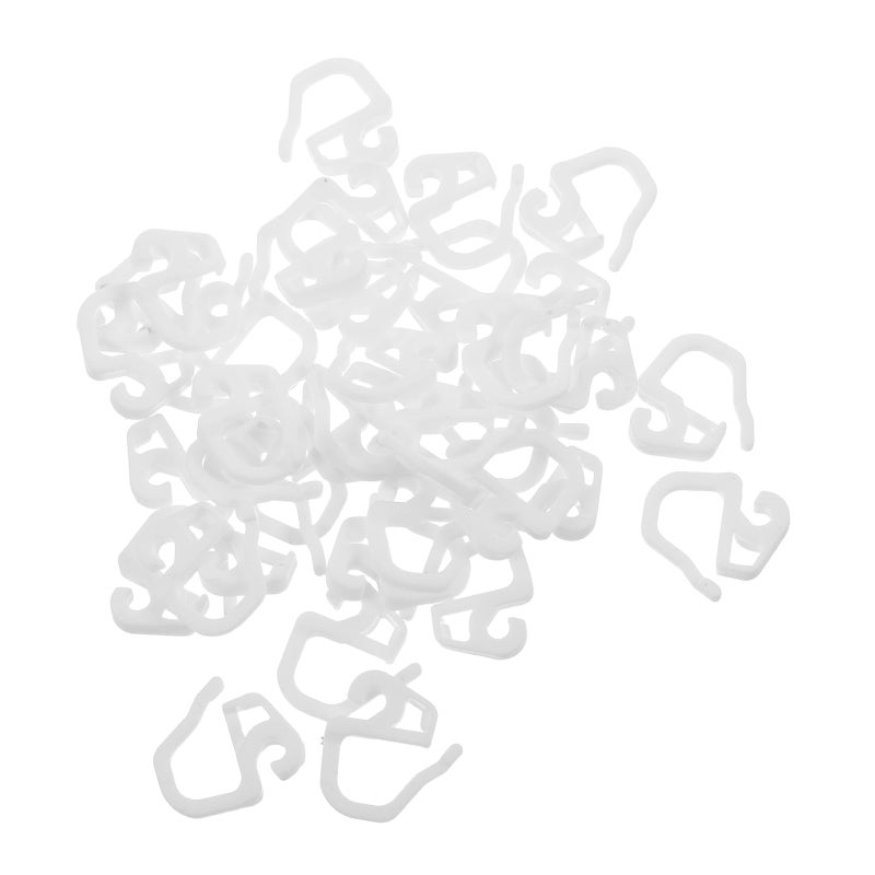 36pcs Curtain Hooks Small Curtain Clips Multi-Purpose Fastener - Heavy Duty Pinch Pleat Drapery Rail Hanging Hooks for Household Living Room Bedroom - Image 1