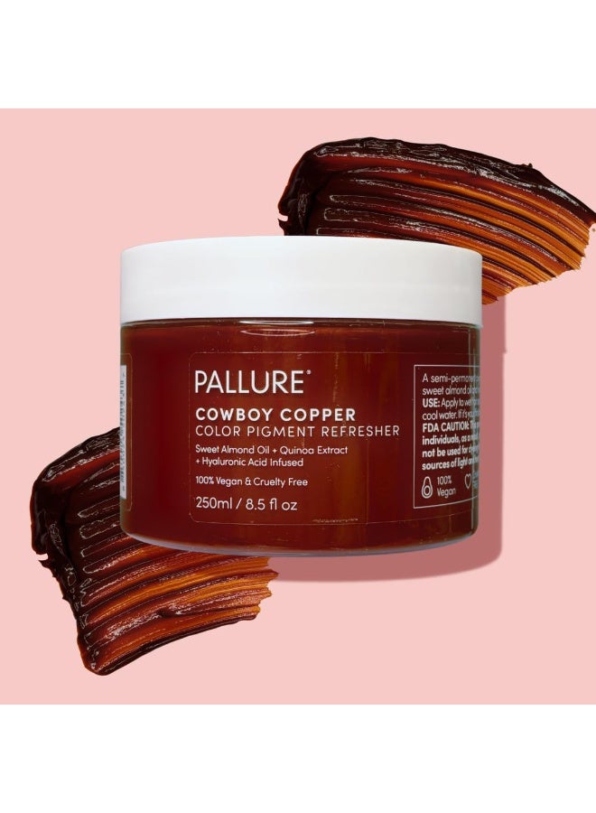 Pallure Color Pigment Refresher Mask, Semi Permanent Hair Color Depositing Conditioner, 8.5 Oz (Copper Brown)  - Image 2