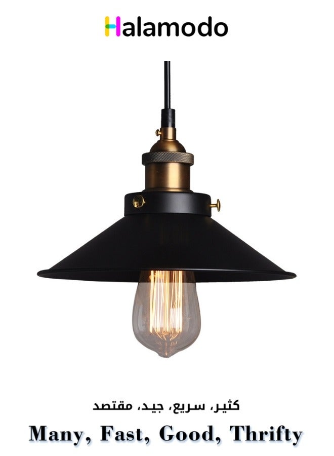 American Industrial Style Simple Chandelier Creative Retro Single-head Ceiling Lamp with Cable Multicolors - Image 1