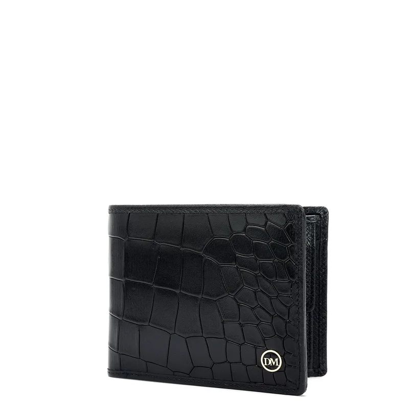 Da Milano  Black Bifold Leather Mens Wallet for Men | Best Price UAE