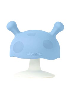 Mombella Mushroom Soothing Teether Toy | BPA-Free & Refrigerator Safe | Soft Silicone | 3-6 Months | Dimensions: L 7.5 x W 5 x H 9 cm 