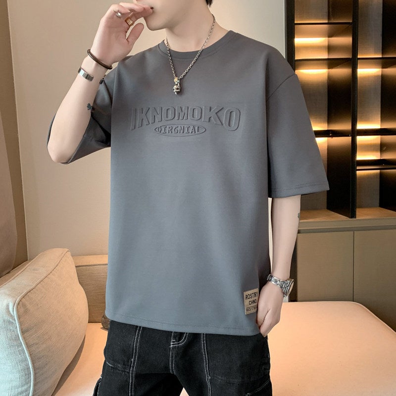 Woodpecker men's casual short-sleeved t-shirt 2026 summer new trendy brand round-neck thin loose T-shirt versatile top - Image 3