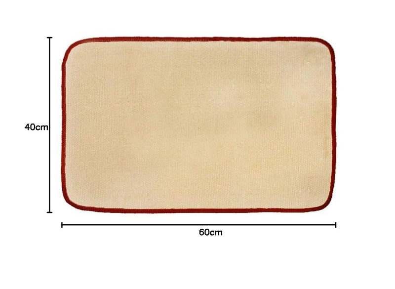 Status Contract Status Soft Mink Floral Embossed Floor Door Mats in Home Decor Kitchen Living Area Bathroom Office Entrance NonSlip Washable 38x 58cms Or 15 x 23 inch Brown - Image 2