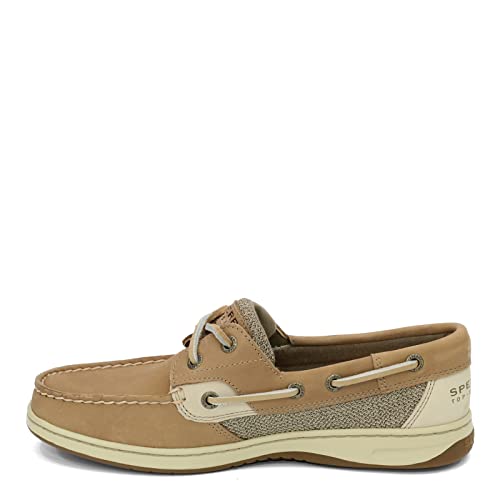 Sperry Women's Bluefish 2-Eye Boat Shoe, Off White, 8 Wide - Image 5