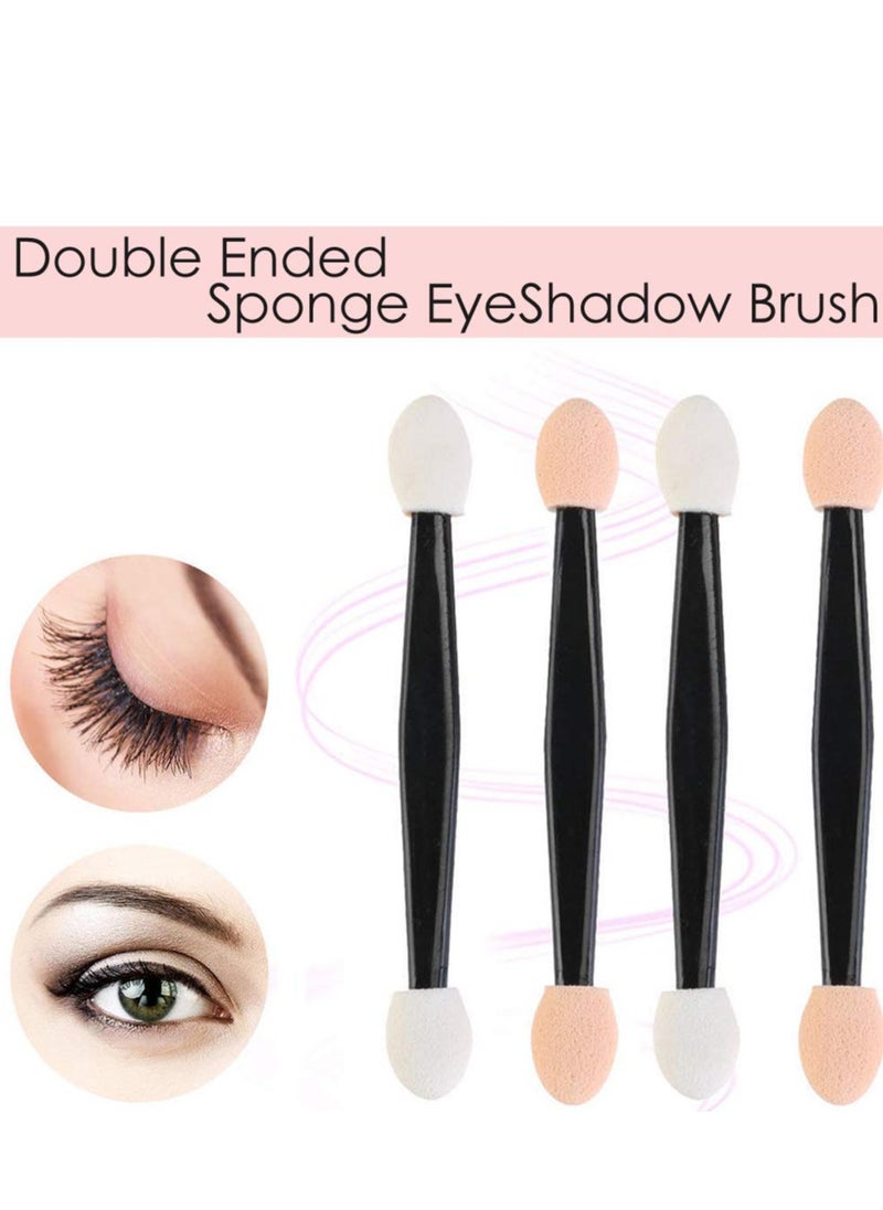 Viedouce - 50 pcs Disposable Dual Sides Eye Shadow Sponge Applicators with Container, Eyeshadow Brushes Makeup Applicator - Image 1