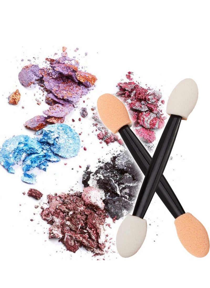 Viedouce - 50 pcs Disposable Dual Sides Eye Shadow Sponge Applicators with Container, Eyeshadow Brushes Makeup Applicator - Image 1