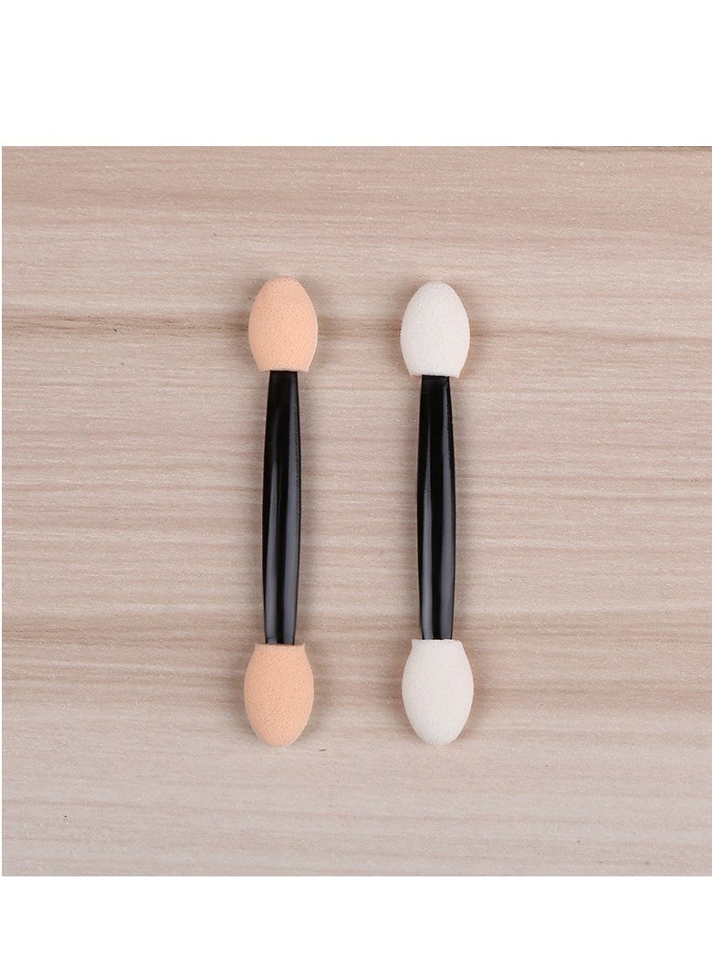 Viedouce - 50 pcs Disposable Dual Sides Eye Shadow Sponge Applicators with Container, Eyeshadow Brushes Makeup Applicator - Image 1