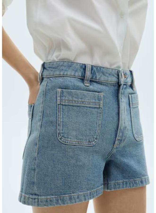 MANGO Casual Denim Shorts  - Image 3