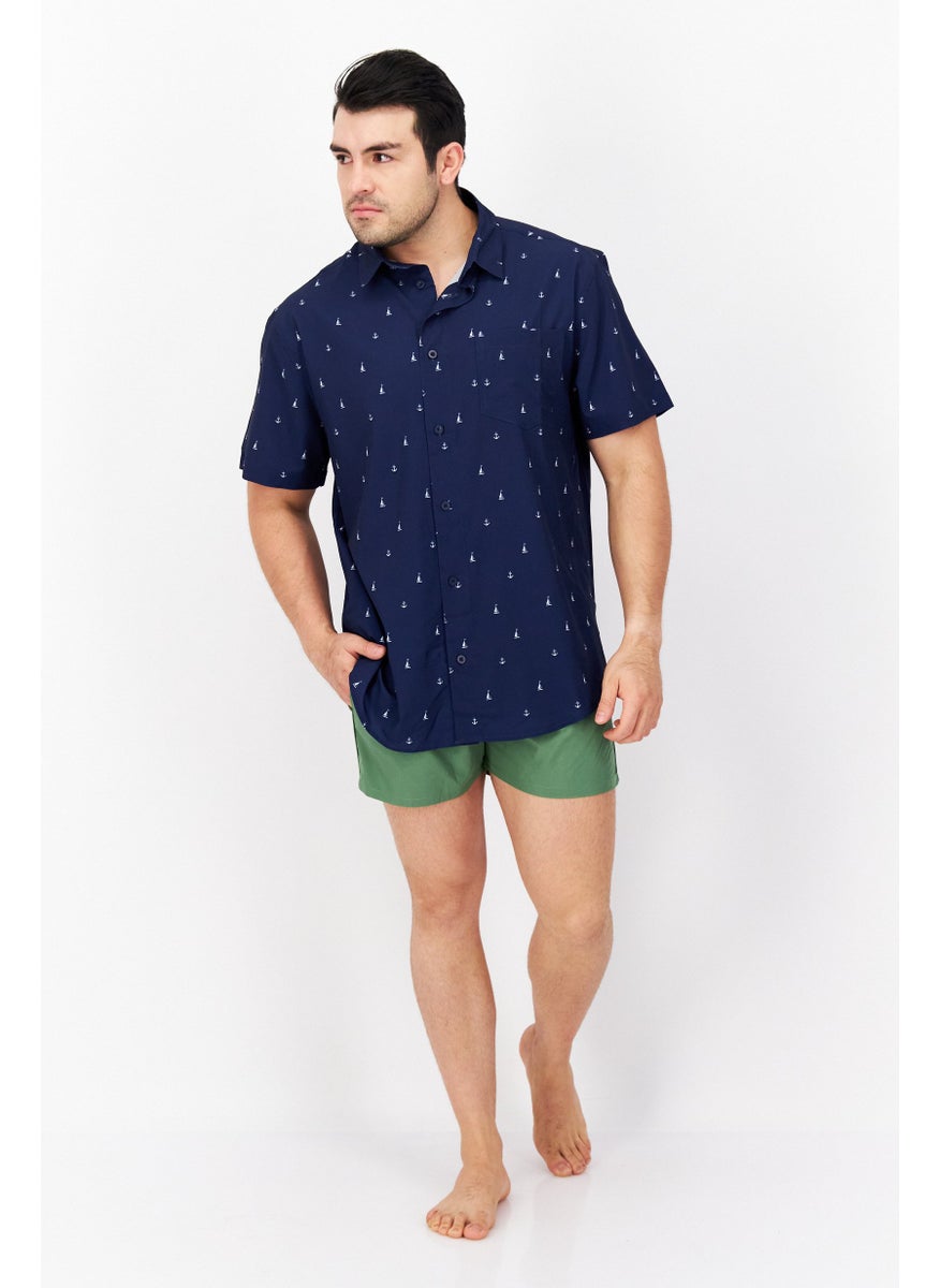 Beach Bros Men Printed Short Sleeves Beach Shirt, Multicolor  - Image 2