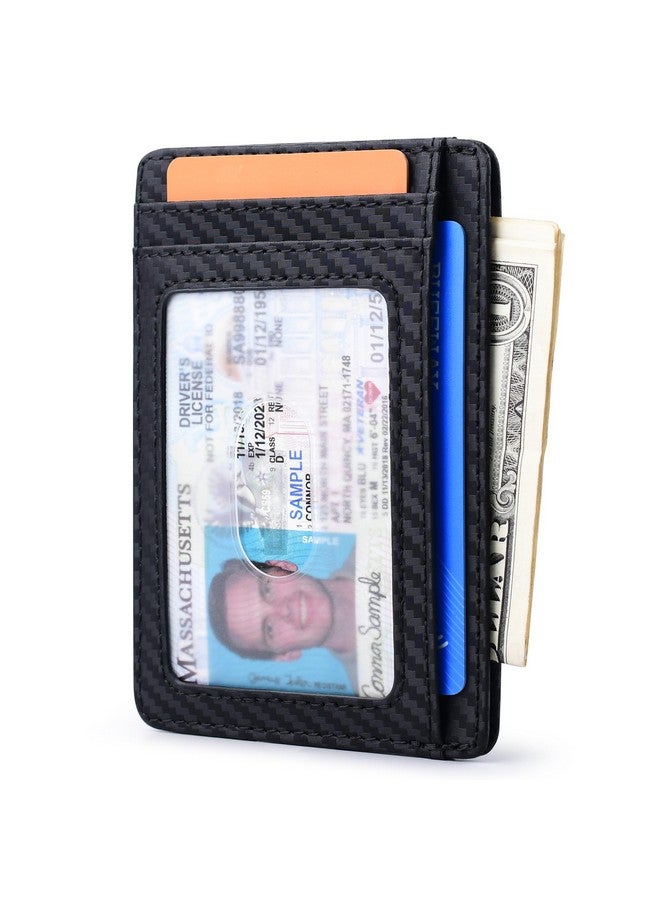 Buffway Slim Minimalist Front Pocket RFID Blocking Leather Wallets for Men and Women - Image 1