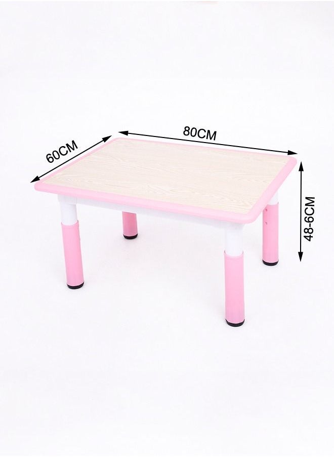 XIANGYU Nursery Furniture Daycare Center School Classroom Height Adjustable Rectangular Shape Study Table For Kids  - Image 2