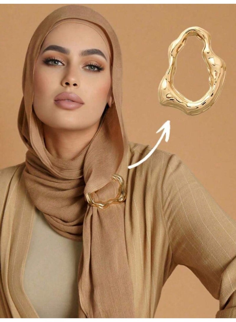 1PCS Women's Fashion Scarf Hijab Pin, Scarves Clip Accessory Hat Suit Dress Clothes - Image 1