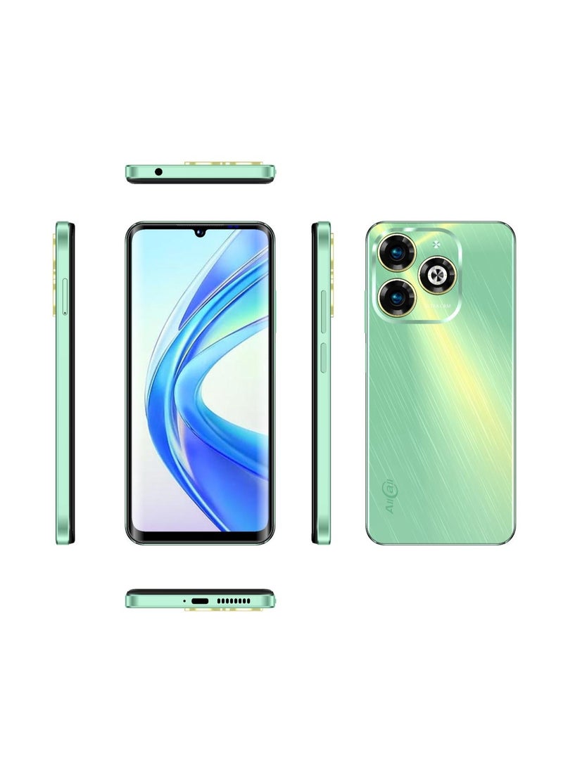 ماجيك 60 سي، ذاكرة الوصول العشوائي: (2+10) 12 جيجابايت + ذاكرة القراءة فقط: 64 جيجابايت، شاشة 6.8 بوصة عالية الدقة +، بطارية 5160 مللي أمبير، لون أخضر زاهي.