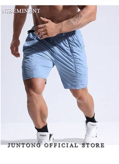 NIBEMINENT Men Casual  Sports Pockets Cotton Beach Shorts Fifth Pants Multi pocket Cargo pants  - Image 2