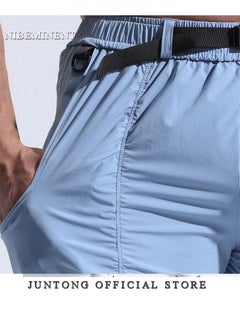 NIBEMINENT Men Casual  Sports Pockets Cotton Beach Shorts Fifth Pants Multi pocket Cargo pants  - Image 5