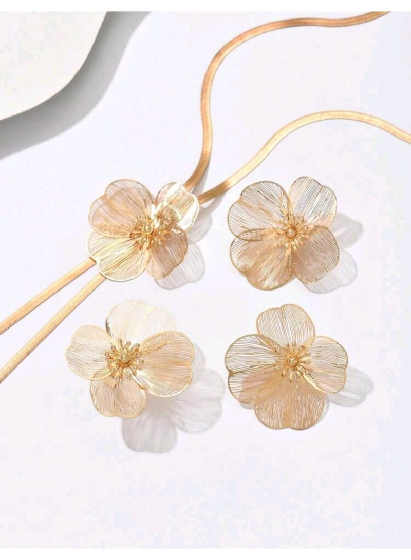 Shein 4pcs Elegant Women Jewelry Set - Image 4