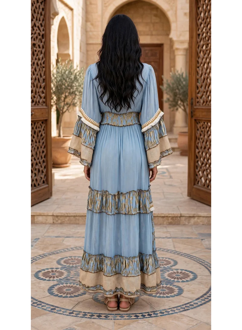 Ikkxa  Azure Bloom Grace Dress for Women | Best Price UAE