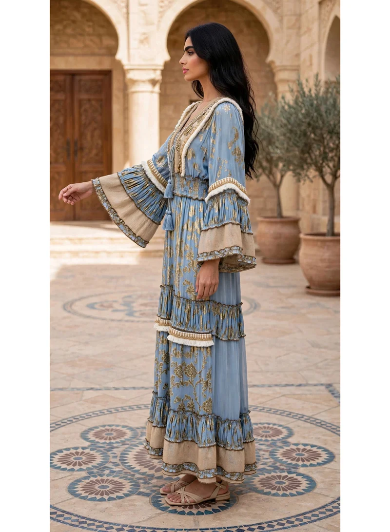 Ikkxa  Azure Bloom Grace Dress for Women | Best Price UAE